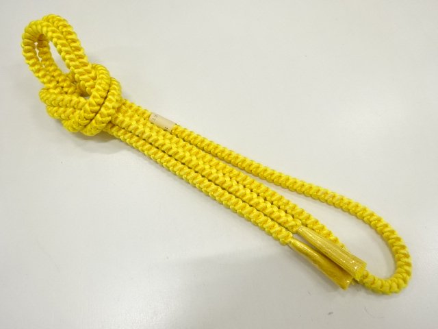 JAPANESE KIMONO / UNUSED HAND-TIED OBIJIME